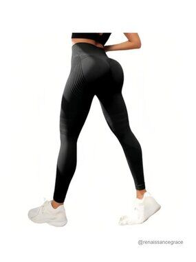 High Waist Seamless Tummy Control Leggings Yoga Gym Workout